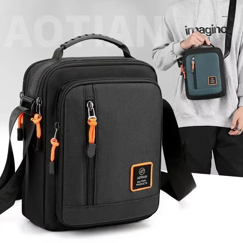 Multi-Function Men'S Bag High Quality Nylon Man Messenger Bag Crossbody Bags Fashion Casual Men'S Small Bag Handbag Shoulder