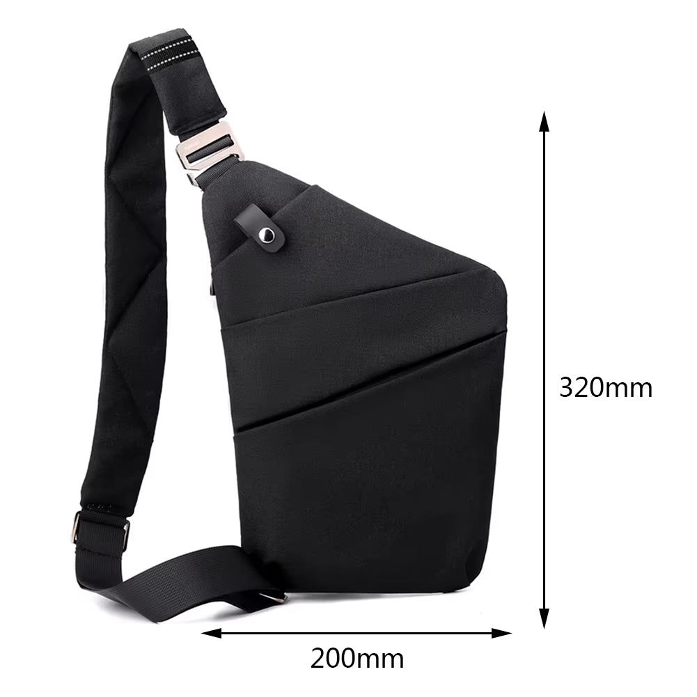 Men's Anti-Theft Crossbody Sling Bag - Mini Chest Bag for Travel and Leisure