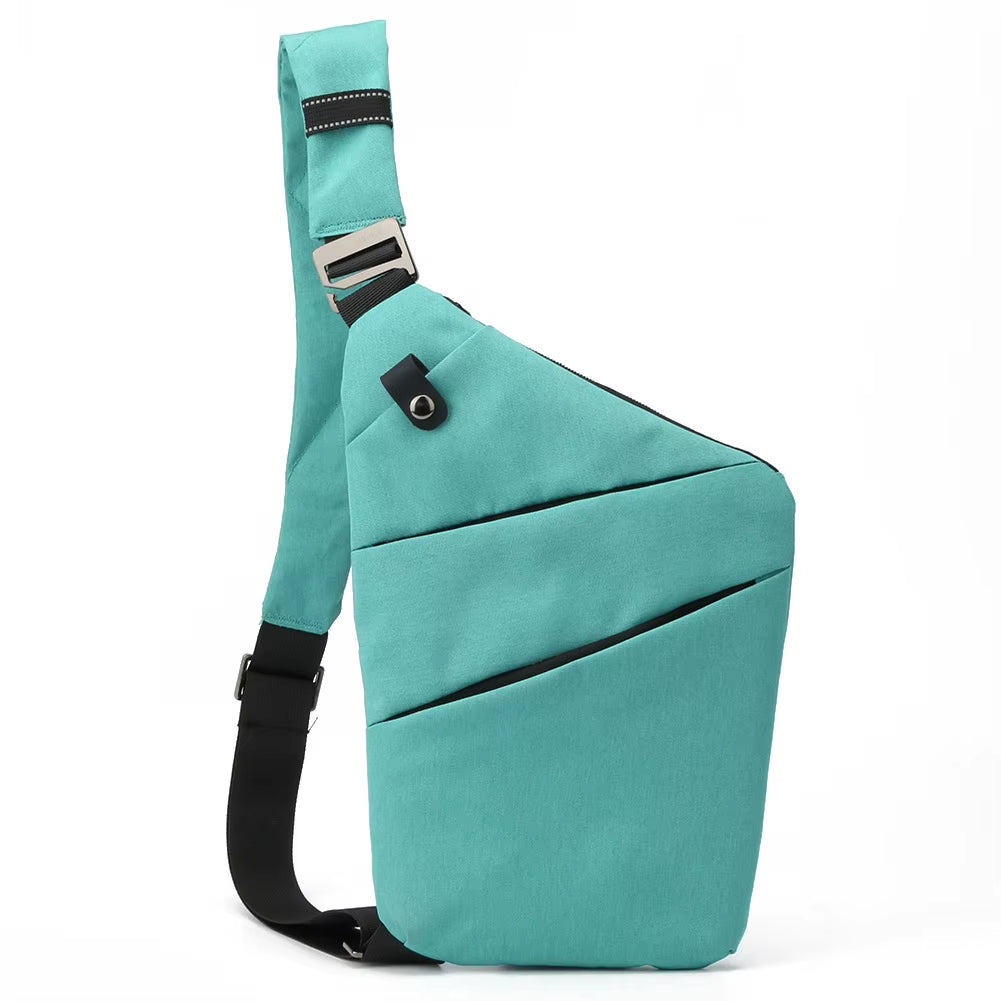 Men's Anti-Theft Crossbody Sling Bag - Mini Chest Bag for Travel and Leisure