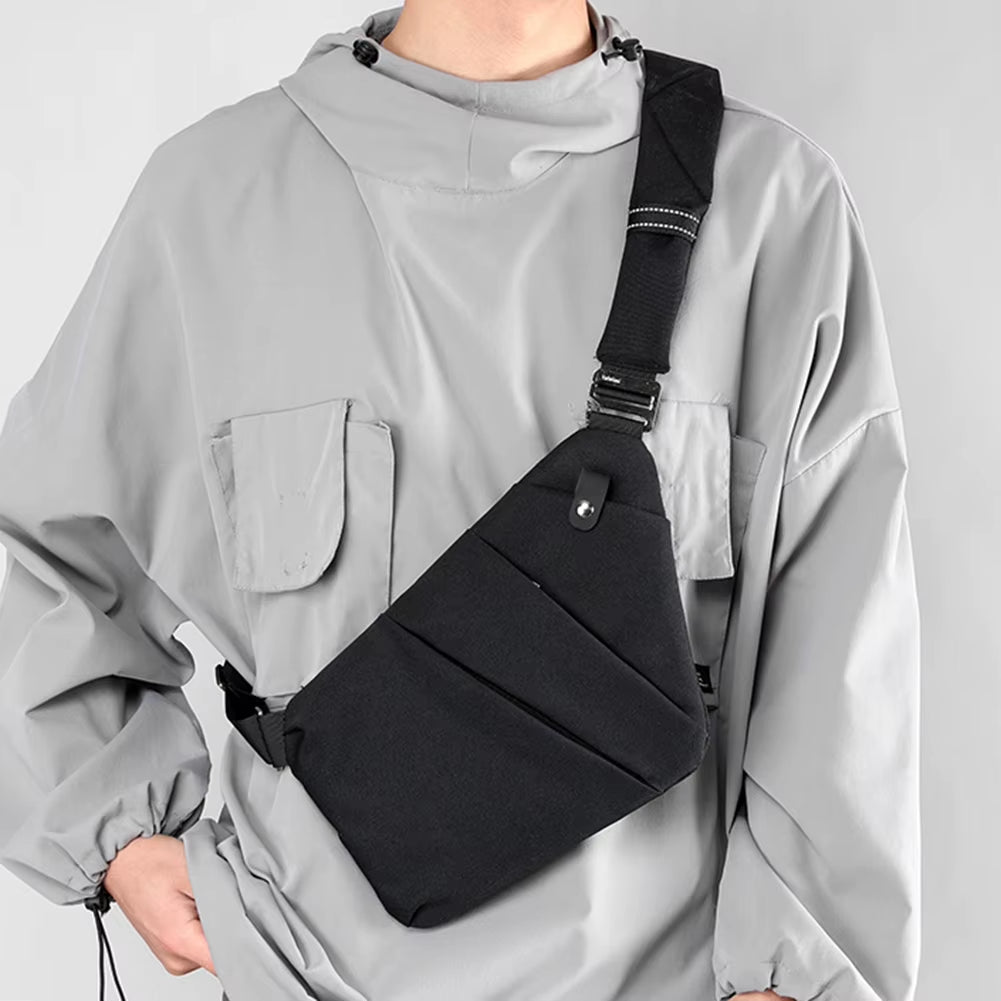 Men's Anti-Theft Crossbody Sling Bag - Mini Chest Bag for Travel and Leisure